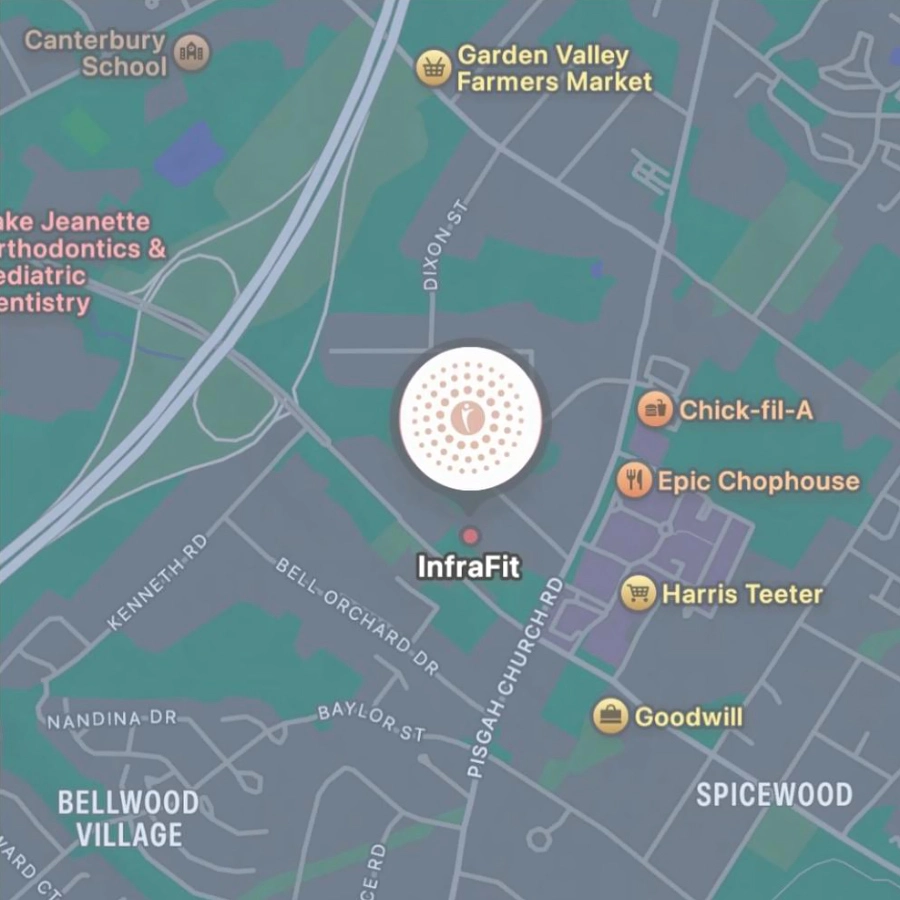 InfraFit fitness studio location in Greensboro NC on North Elm Street